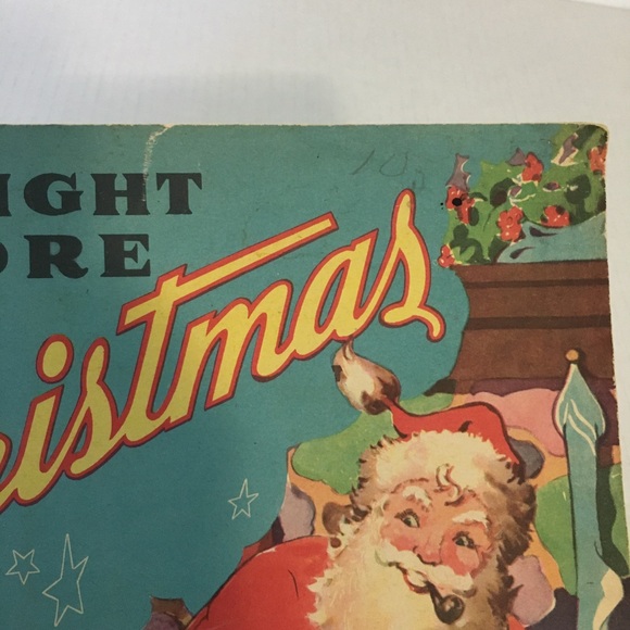 VTG The Night Before Christmas Soft Cover Book 1943 - Picture 13 of 13